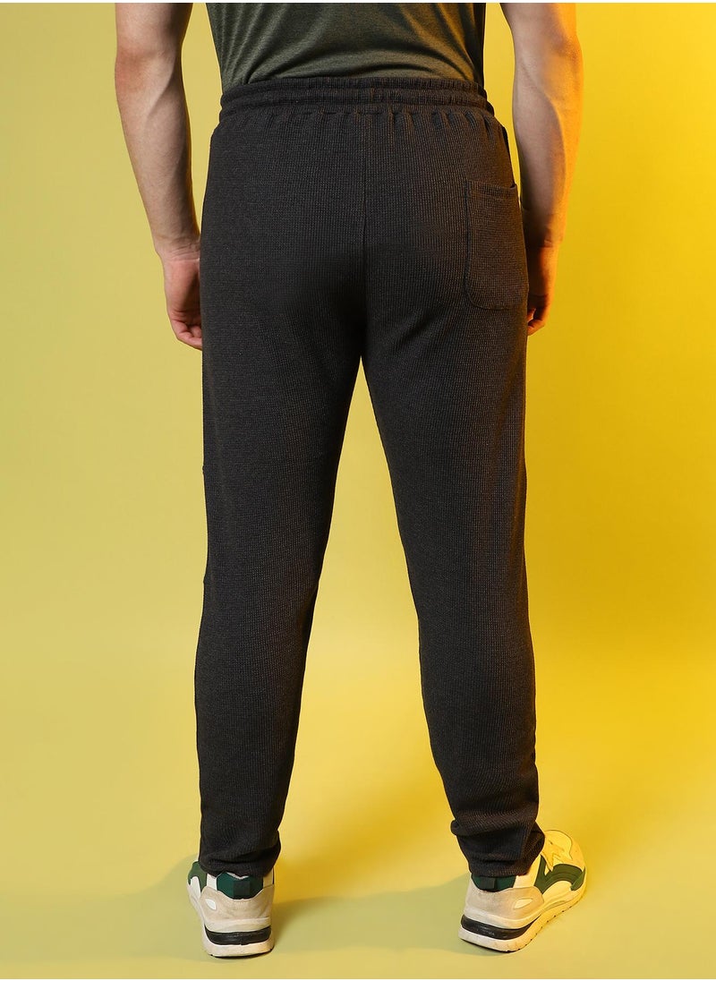 Men's Solid Charcoal Stylish & Evening Trackpant