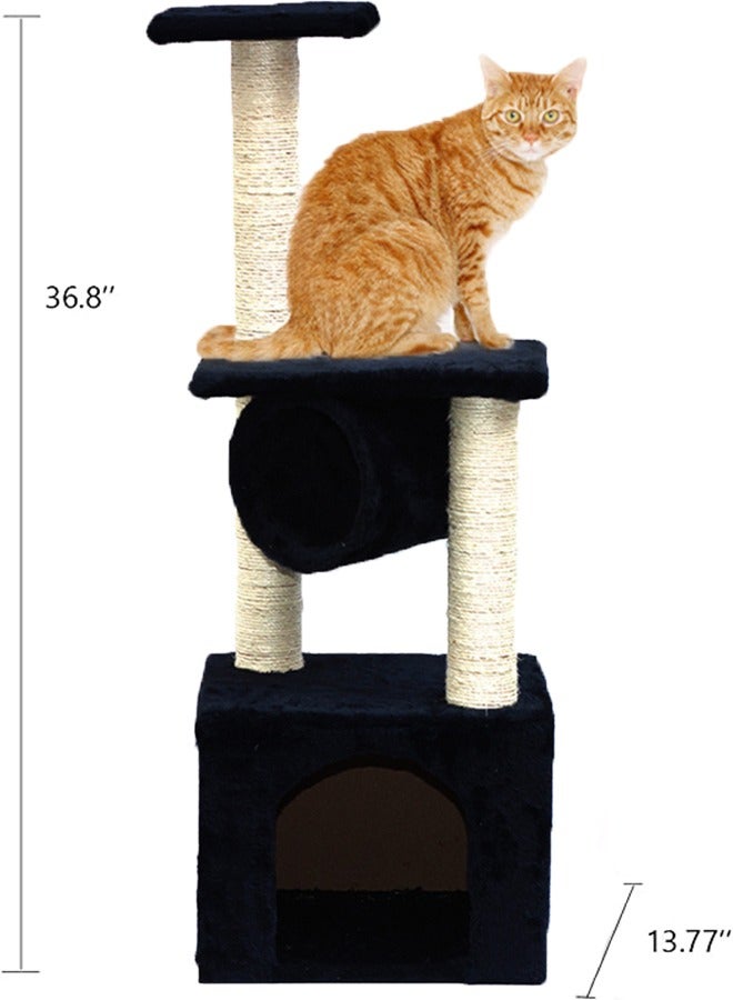 Cat Tree for Indoor Cats,Cat Tree Tower,Cat Bed,with Sisal Scratching Posts,Houses,Cats Activity Tower,Cat Furniture