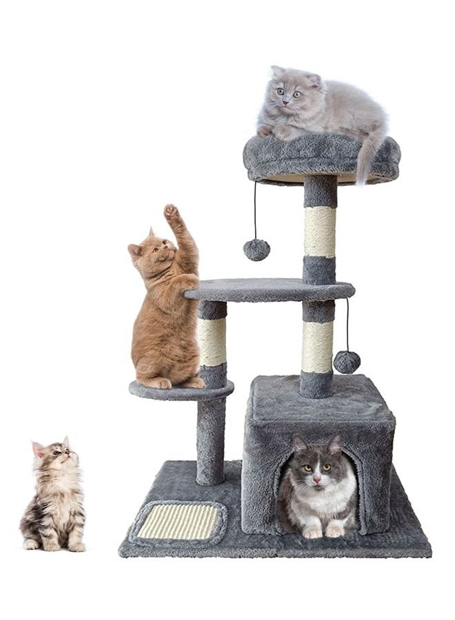 Cat Tree for Indoor Cats,Cat Tree Tower,Cat Bed,with Sisal Scratching Posts,Houses,Cats Activity Tower,Cat Furniture