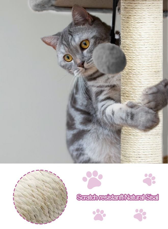 Cat Tree for Indoor Cats,Cat Tree Tower,Cat Bed,with Sisal Scratching Posts,Houses,Cats Activity Tower,Cat Furniture