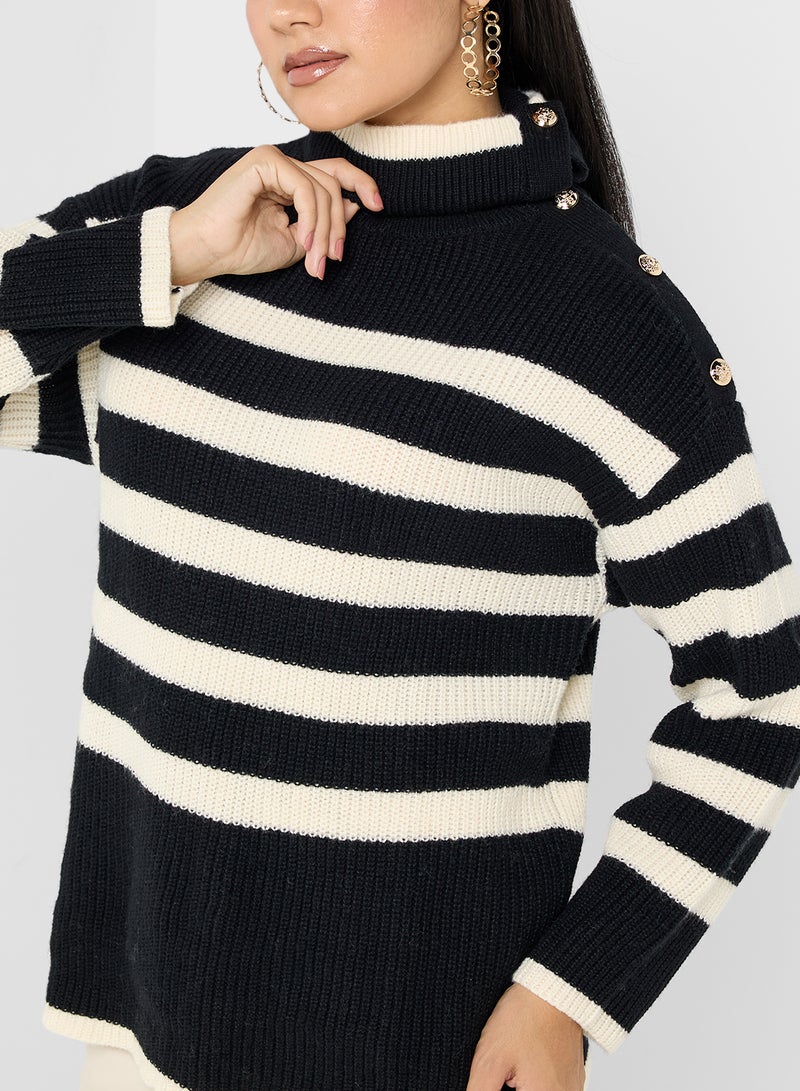 Striped Crew Neck Sweater