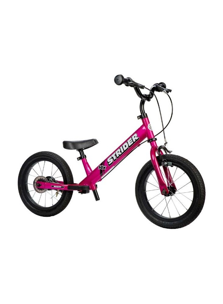 STRIDER 14x Cross-Country Bicycle with Brake Pink