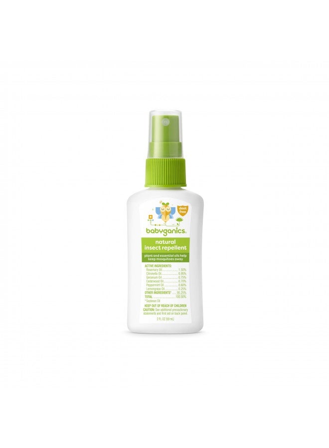 Babyganics Insect Spray, 2Oz, 1 Pack, Made With Plant And Essential Oils, Packaging May Vary