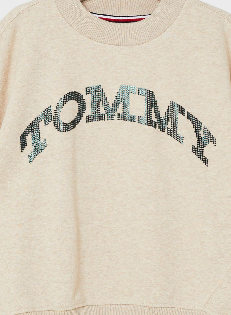 TOMMY DOT FOIL CN SWEATSHIRT