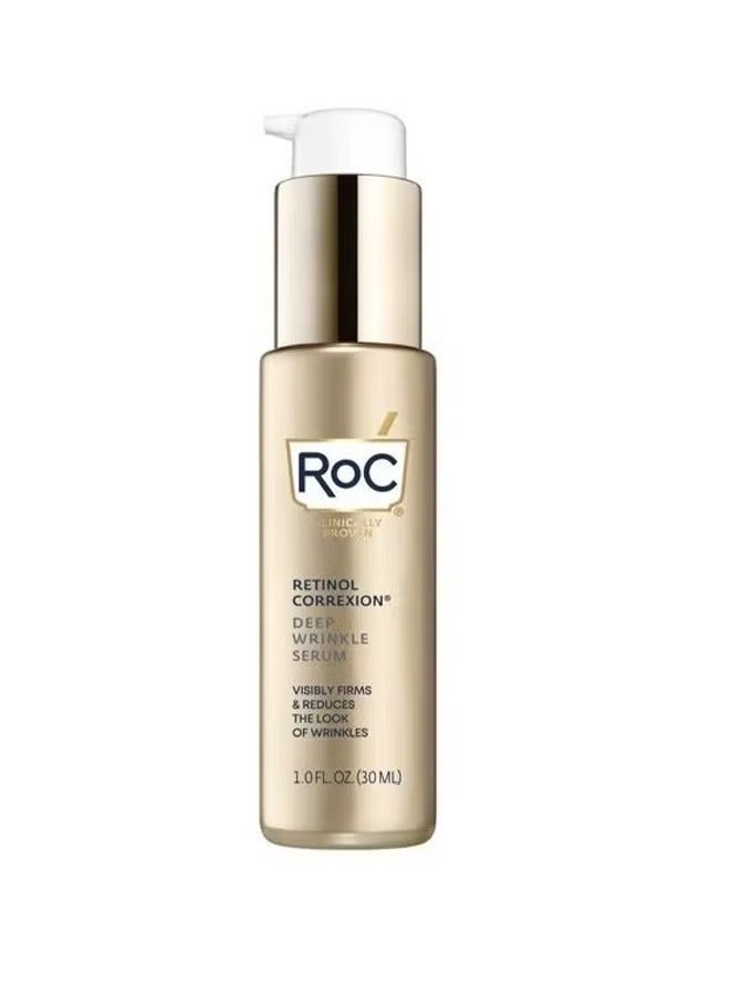 Retinol Correxion Deep Wrinkle Serum - Daily Anti-Wrinkle and Ageing Treatment - Firming Moisturiser - Pure RoC Retinol - with Ascorbic Acid - 30 ml