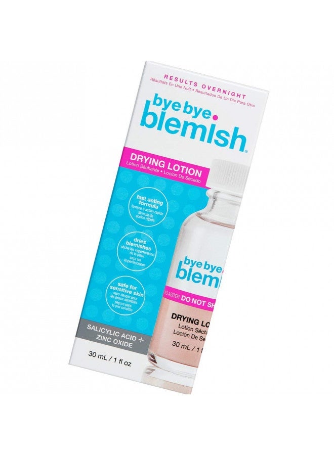 Bye Bye Blemish Acne Drying Lotion, Reduce Pimples Overnight 1Oz, 1-Pack