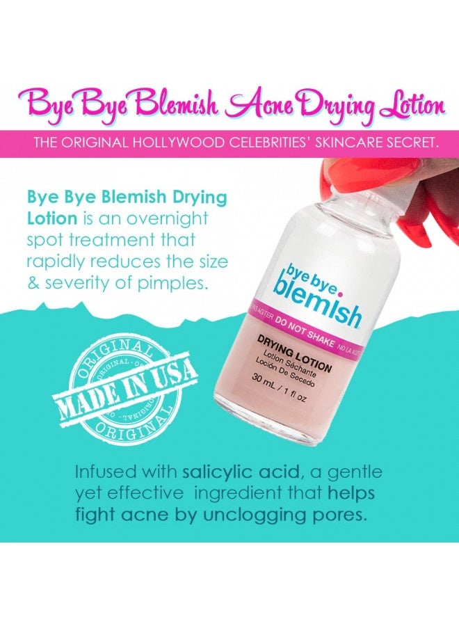 Bye Bye Blemish Acne Drying Lotion, Reduce Pimples Overnight 1Oz, 1-Pack