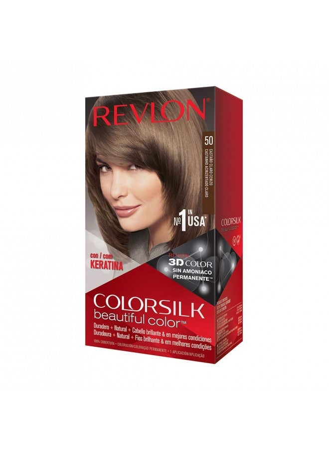 Revlon Colorsilk Haircolor, Light Ash Brown (Pack Of 3)