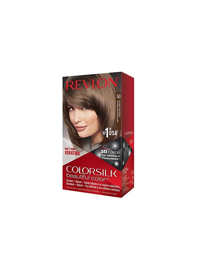 Revlon Colorsilk Haircolor, Light Ash Brown (Pack Of 3)