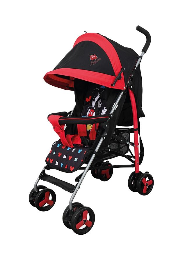Disney Mickey Mouse Lightweight Adventure Stroller Plus Storage Cabin, 0 - 36 Months