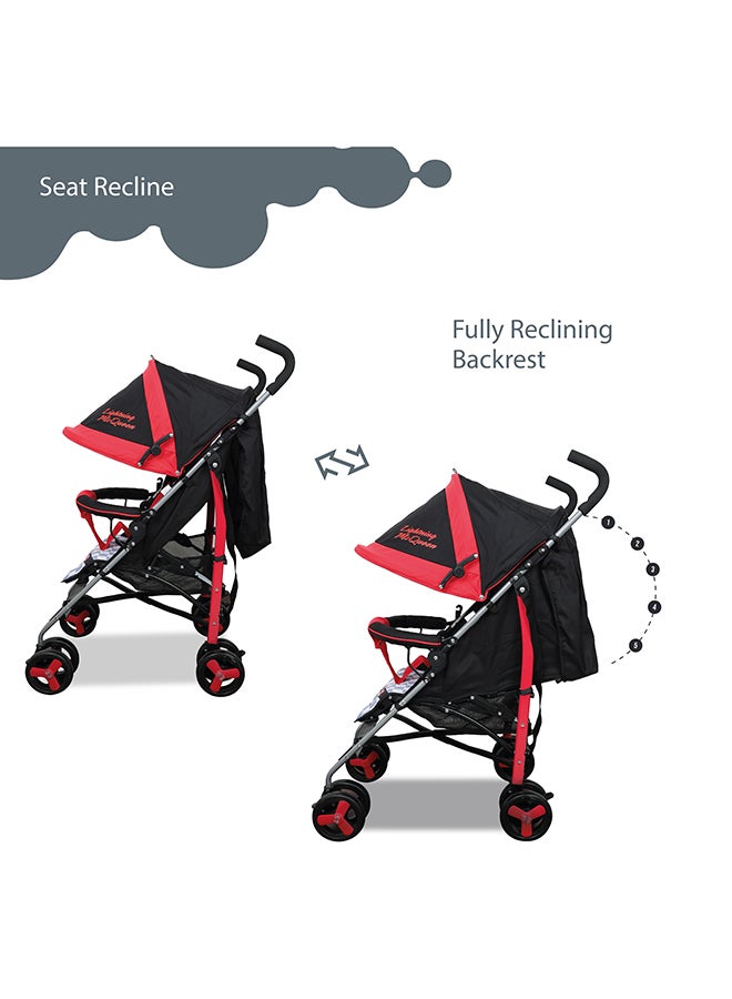 Cars Lightning McQueen Lightweight Adventure Stroller Plus Storage Cabin, 0 - 36 Months