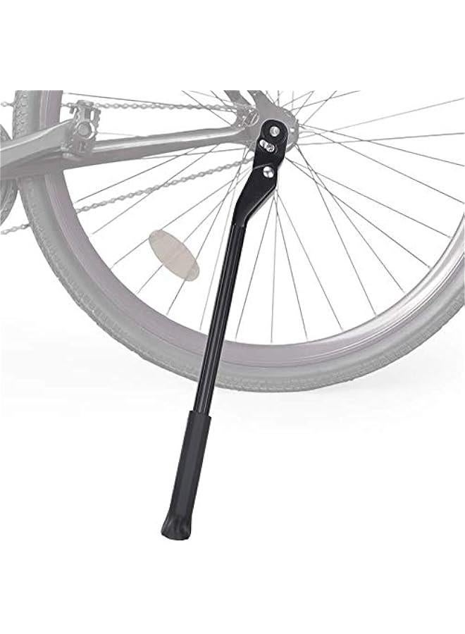 Adjustable Bike Kickstand, Aluminum Alloy Bicycle Side Kickstand Quick Release Bike Side Stand Concealed Spring-Loaded Latch Non-Slip Rear Side for 24-27.5 Inch Mountain Bike and 700C 650C Road