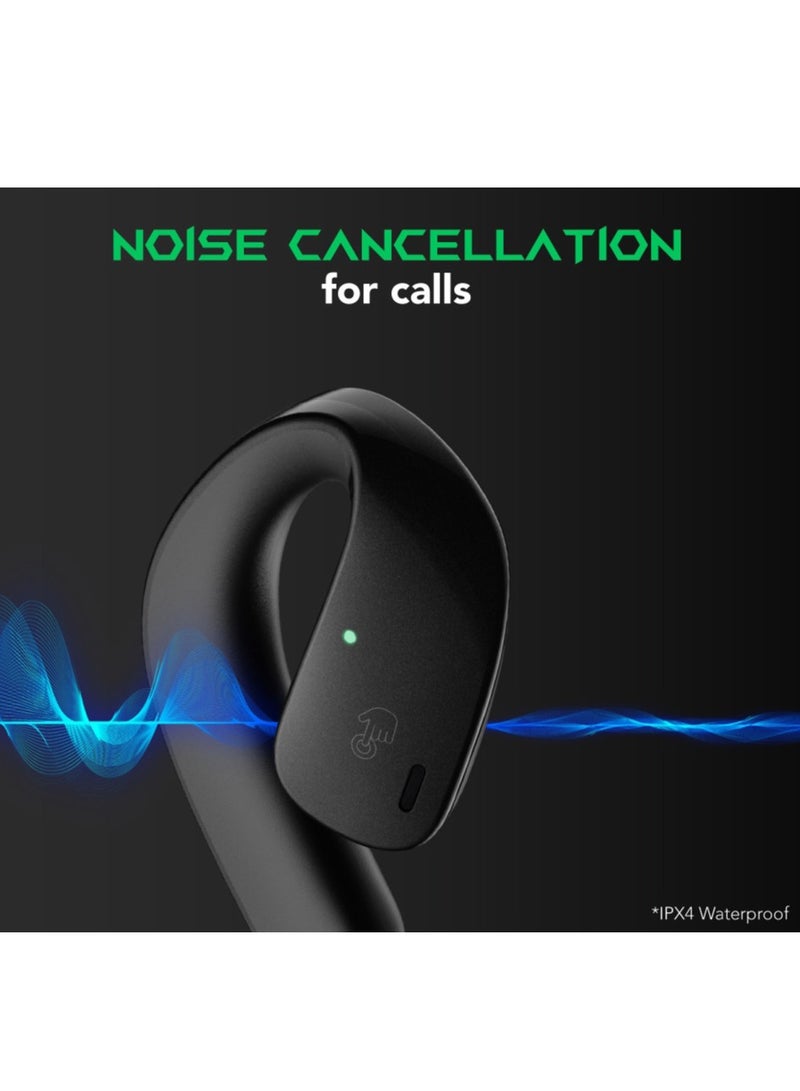 Comfortable Immersive Earphone With Open Ear Wireless Design, 35H Long Battery Life,5.3 Bluetooth Connectivity and IPX67 Water Resistance T20 - White