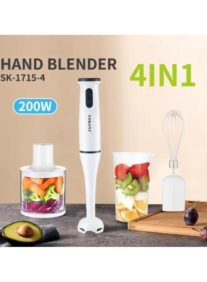 Sokany Hand blender 4 in 1 SK-1715-4