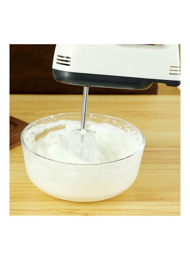 7 Gear Electric Egg Beater Automatic Hand Mixer Blender Plastics Rotating Push Whisk Cream Mixer Stirrer (220V) MH1068 White