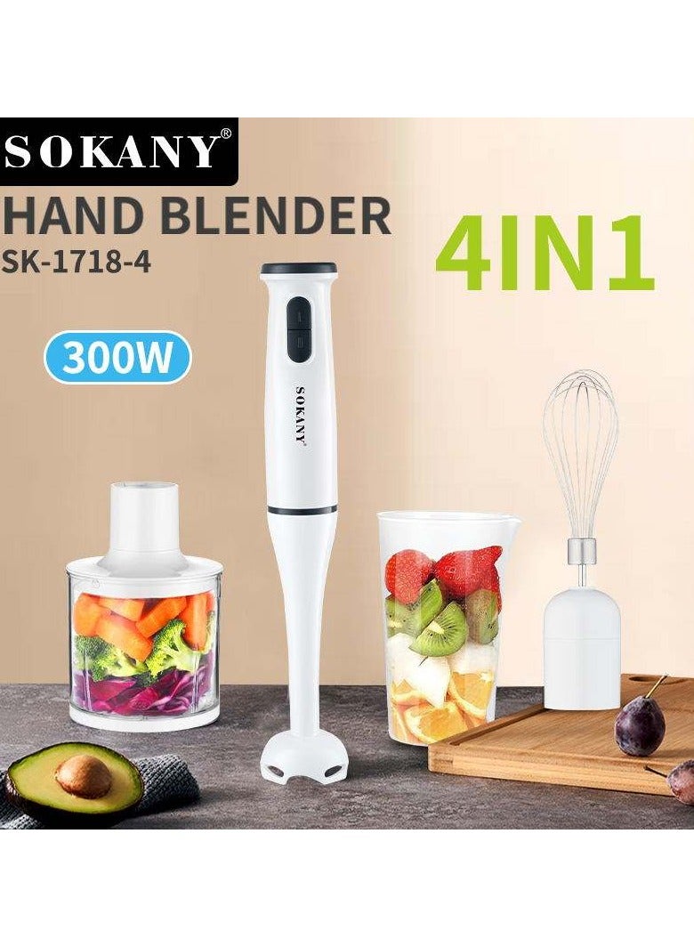 SOKANY SK-1718-4 hand blender electric kitchen appliance set baby food blender handheld egg mixer multifunctional food mixer