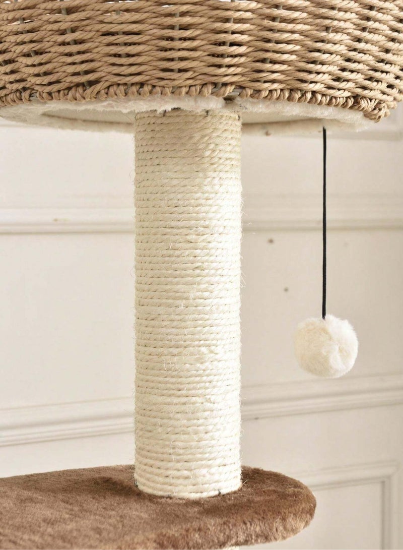 Cat Ceiling Tree Tower Large Cats Condo Tree Play Furniture Scratcher Perch Couch Bed Cat Climbing Frame