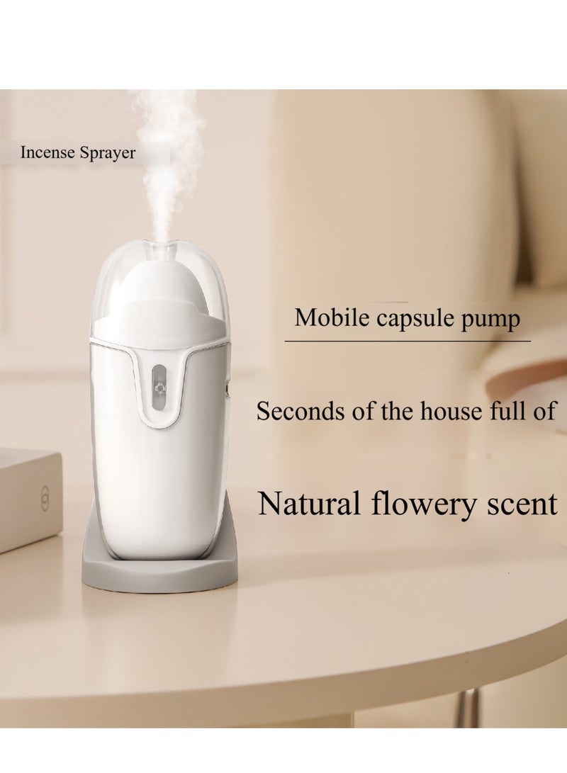 Mini aromatherapy machine, small humidifier, wall-mounted, suitable for room, home, office, nano atomization, waterless essential oil aromatherapy machine