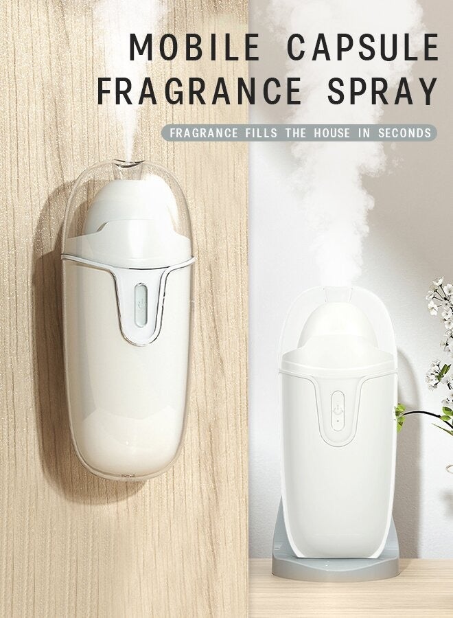 Mini aromatherapy machine, small humidifier, wall-mounted, suitable for room, home, office, nano atomization, waterless essential oil aromatherapy machine