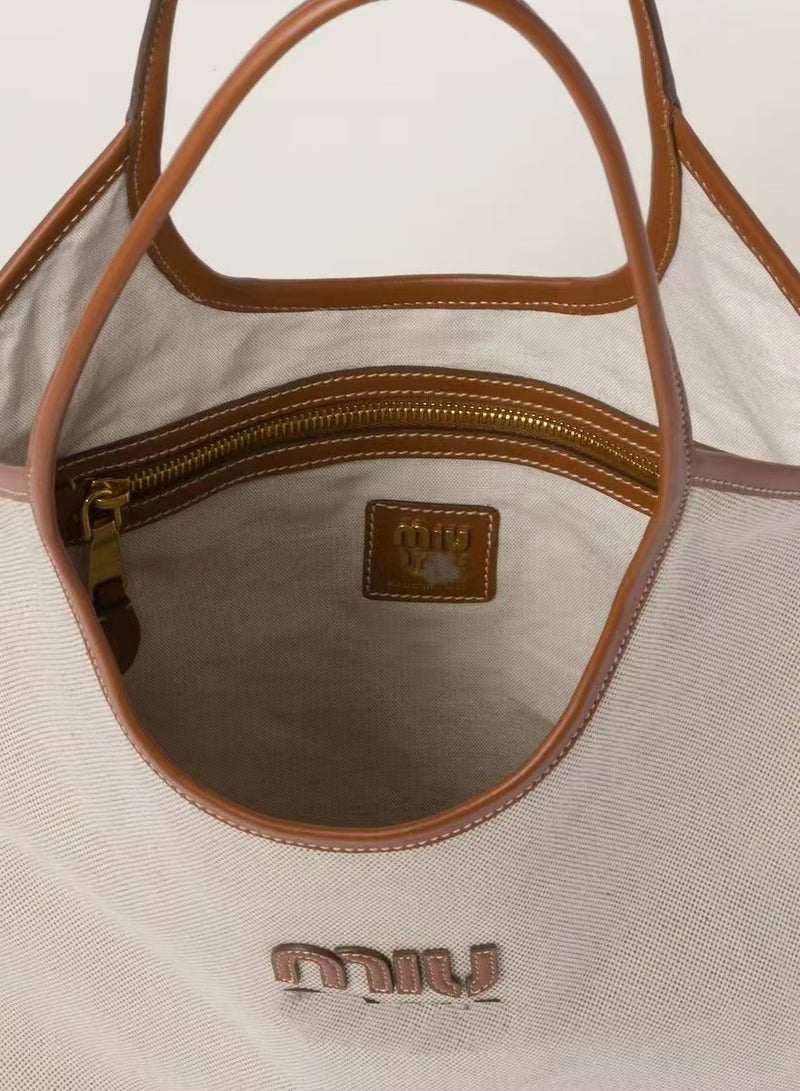 MIU Ivy canvas tote bag Shoulder