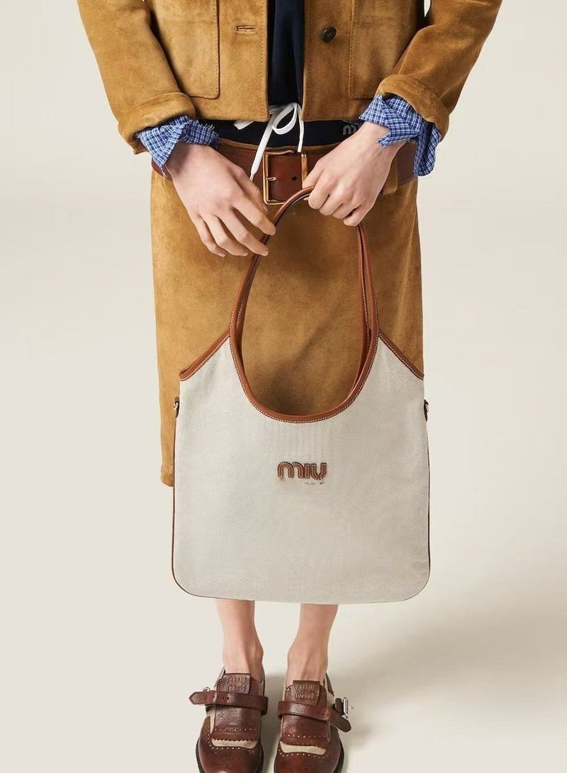 MIU Ivy canvas tote bag Shoulder