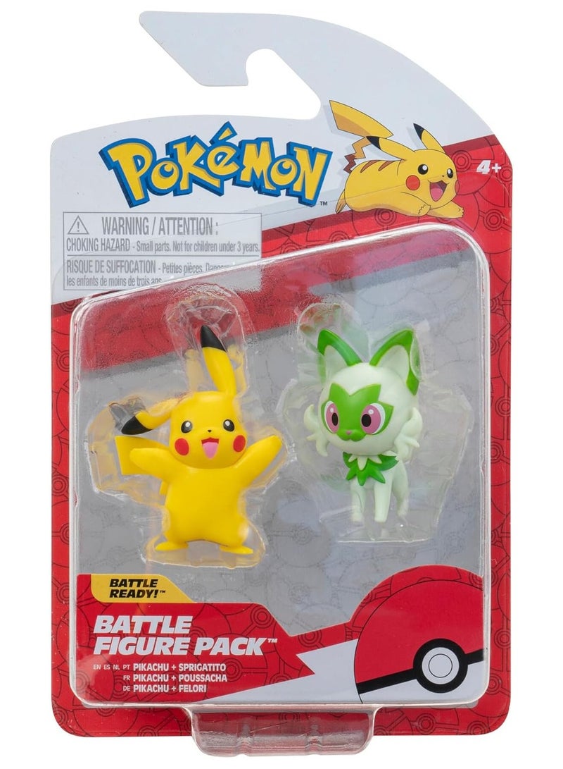 Battle Figure Pikachu & Sprigatito