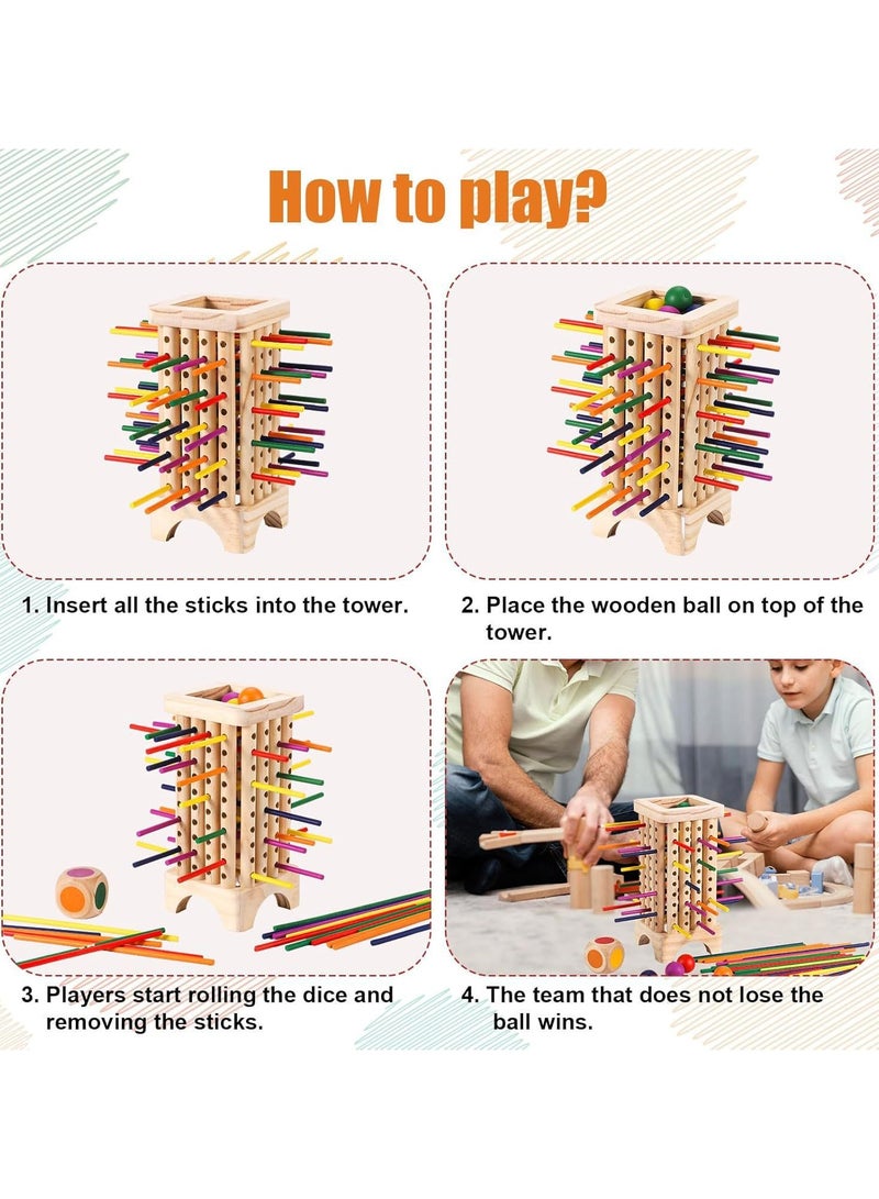 Montessori Wooden Colorful Stick Math Educational Toy