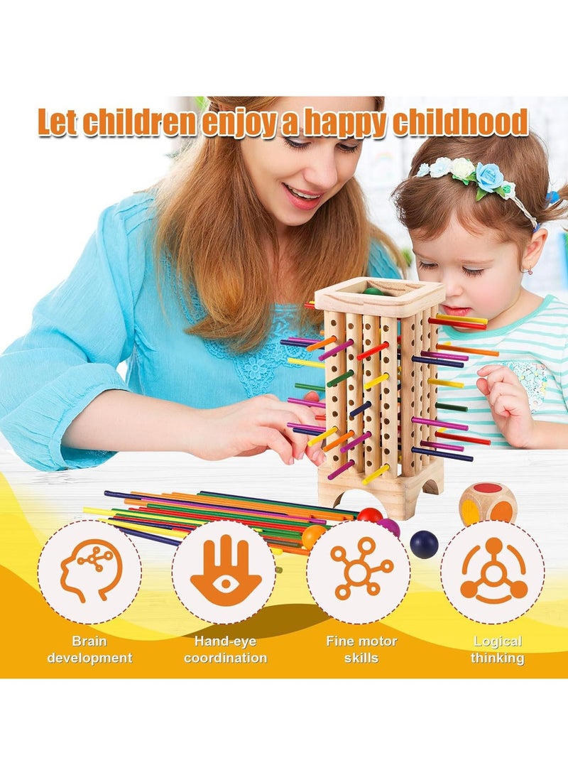 Montessori Wooden Colorful Stick Math Educational Toy