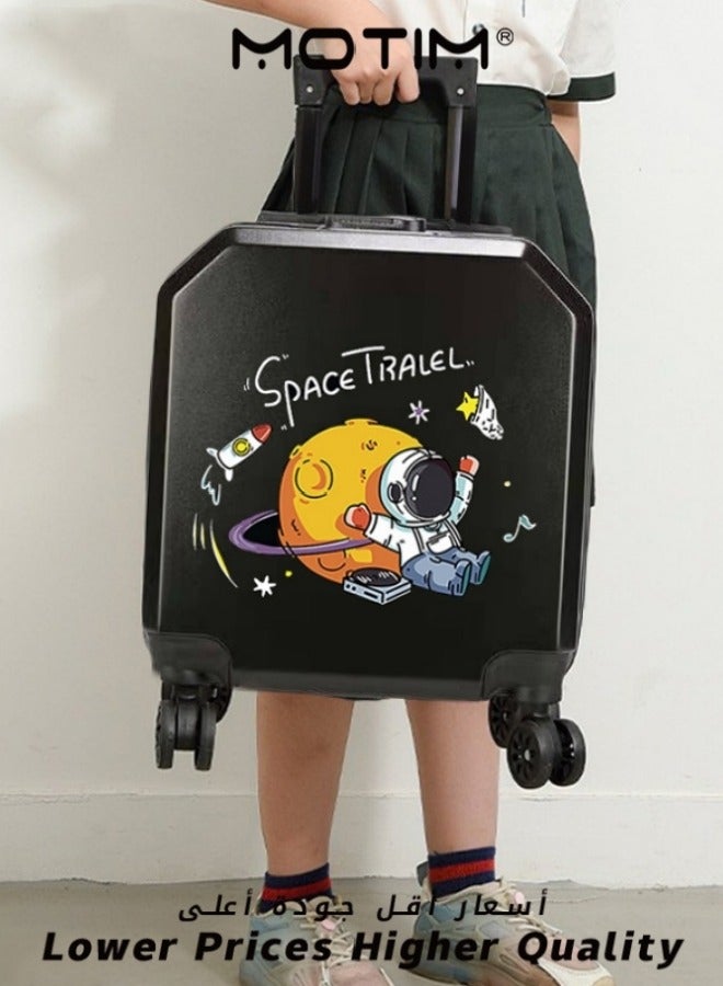 Travel Luggage Carry-On Luggage Kid's Luggage 18 inch Small Luggage with Spinning Wheels Cartoon Suitcase