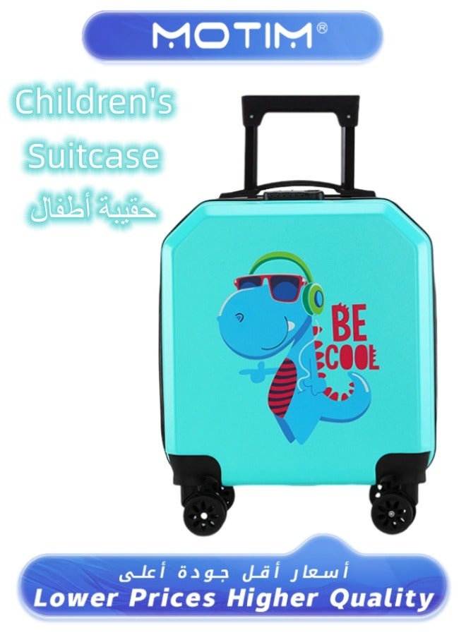 Travel Luggage Carry-On Luggage Kid's Luggage 18 inch Small Luggage with Spinning Wheels Cartoon Suitcase