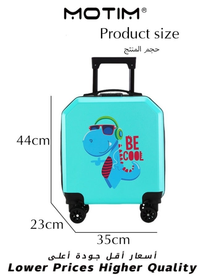 Travel Luggage Carry-On Luggage Kid's Luggage 18 inch Small Luggage with Spinning Wheels Cartoon Suitcase