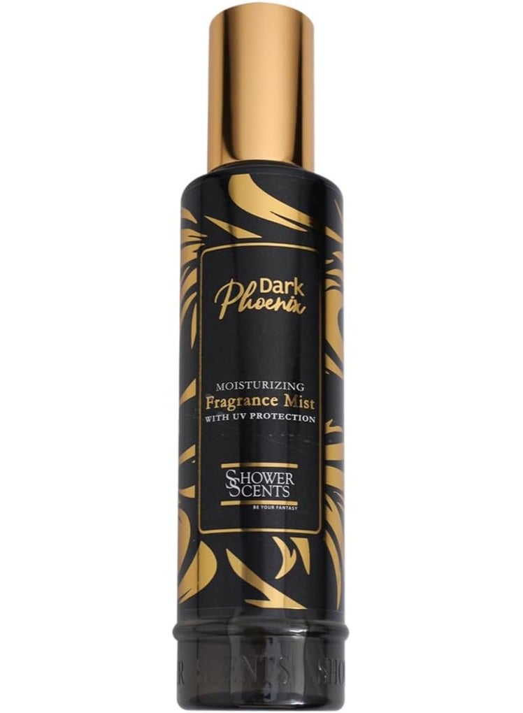 Shower Scents Dark Phoenix Moisturizing Fine Fragrance Body Mist With Hyaluronic Acid, Pro - Vitamin B5 and UV Protection 250ml