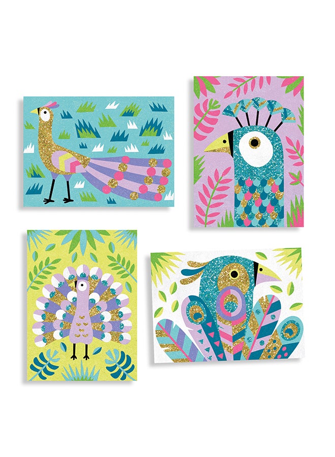Dazzling Birds Sand & Glitter Art