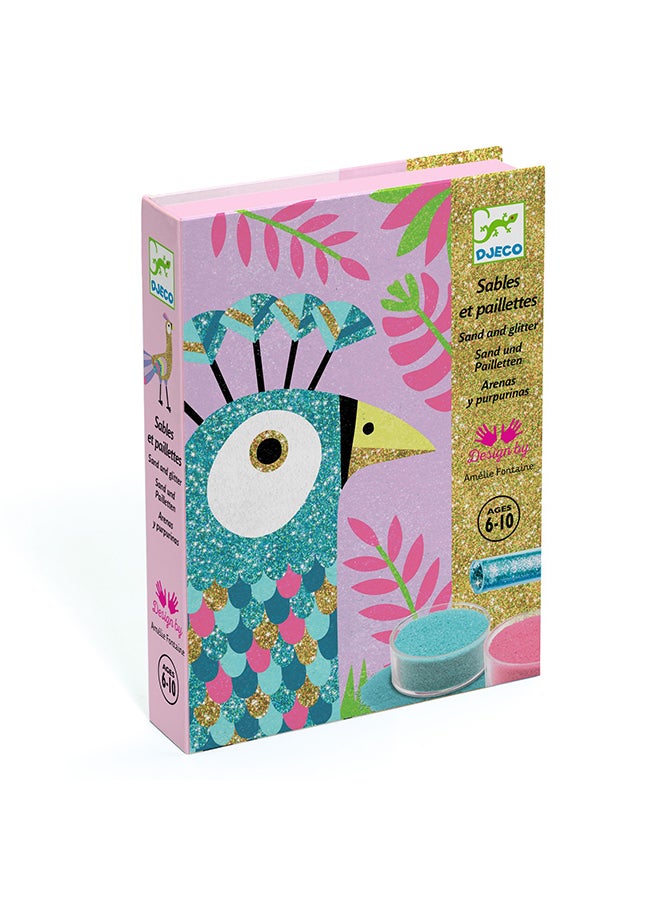 Dazzling Birds Sand & Glitter Art