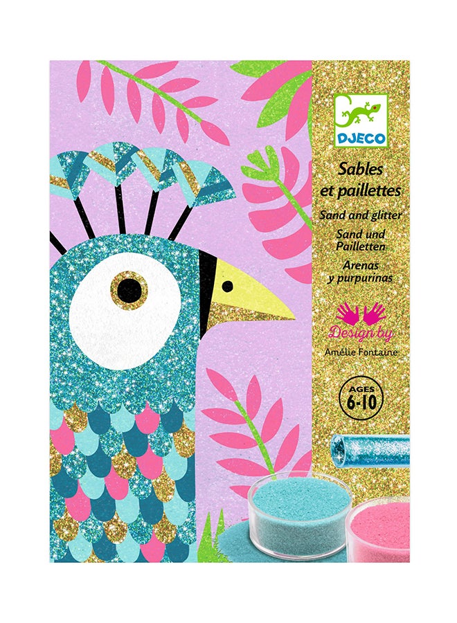 Dazzling Birds Sand & Glitter Art