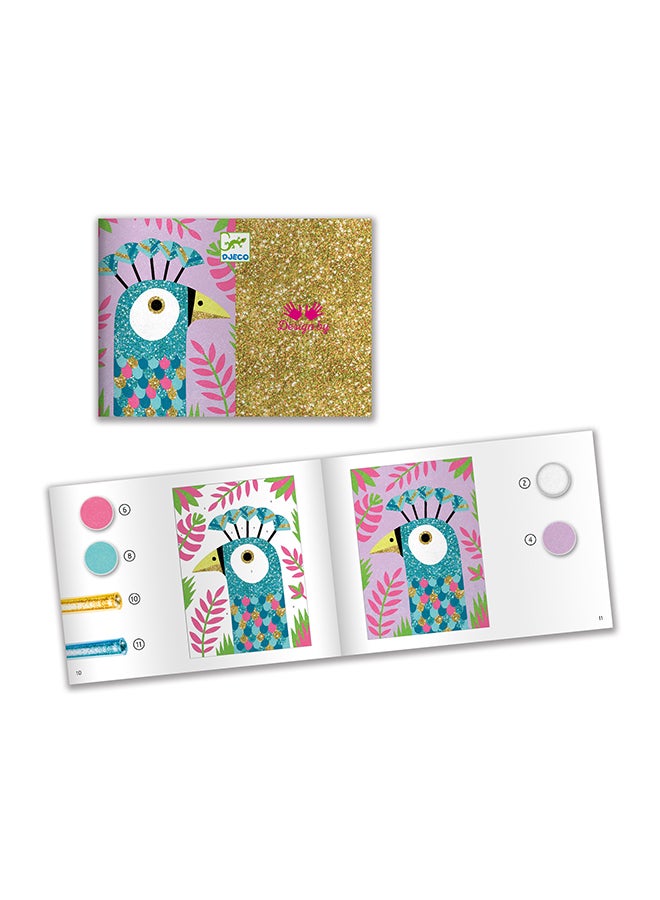 Dazzling Birds Sand & Glitter Art
