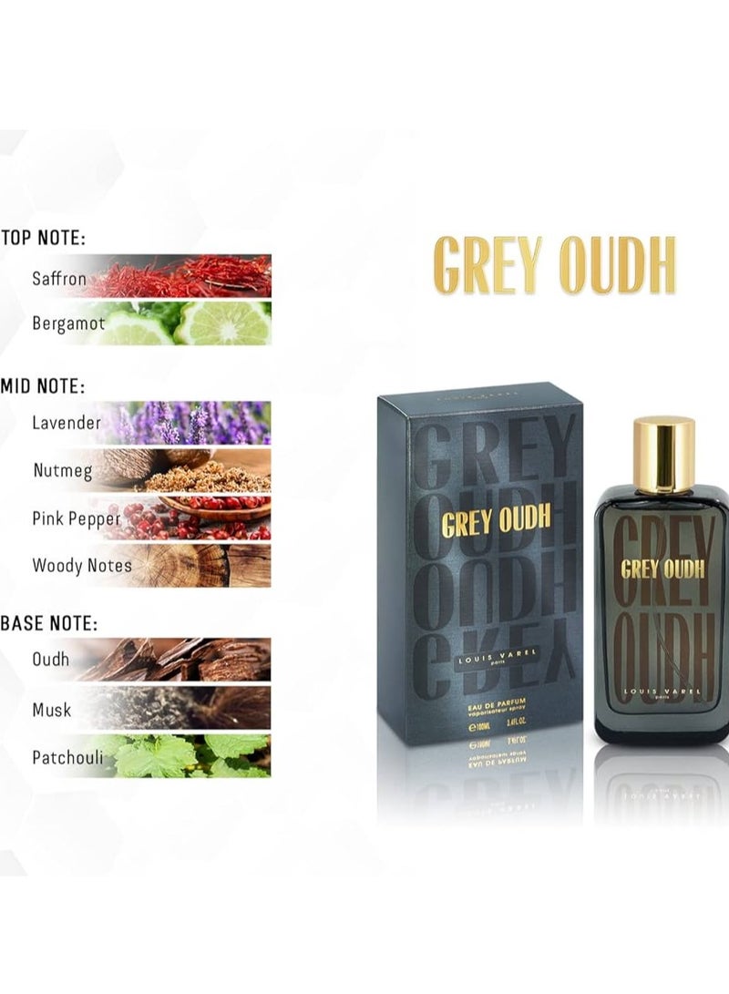 LOUIS VAREL GREY OUDH EDP UNISEX 100ML