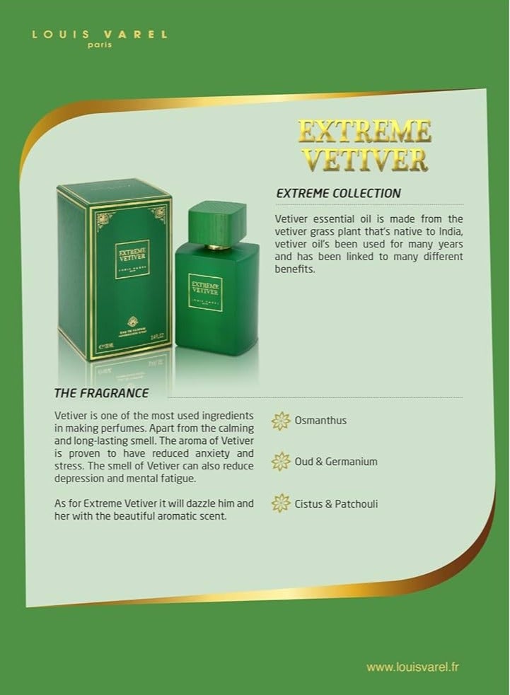 LOUIS VAREL EXTREME VETIVER EDP 100ML