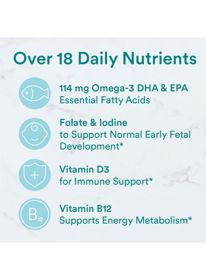 SmartyPants Prenatal Vitamins for Women with DHA and Folate - Daily Gummy Multivitamin: Vitamin C, B12, D3, Zinc for Immunity & Omega 3 Fish Oil, 120 Count (30 Day Supply)