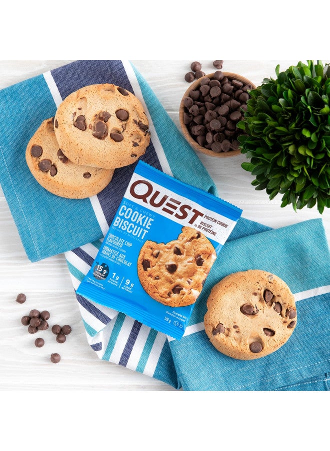 Quest Nutrition Chocolate Chip Protein Cookie; Keto Friendly; High Protein; Low Carb; 12 Count