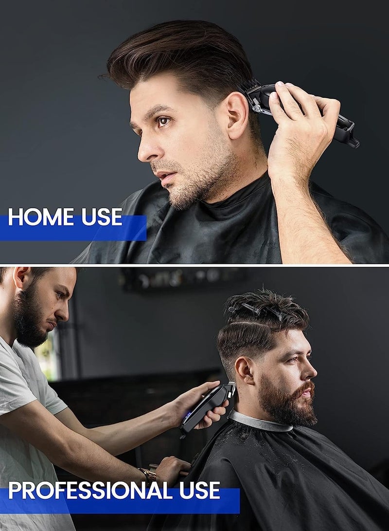 GLAKER Cordless Hair Clippers for Men, Barber Hair Trimmers Kit, Mens Haircut Kit, Beard Trimmer, Hair Cutting Kit, Grooming Kit for Men, At Home Haircut, Mens Grooming Tools, Professional Hair Clippers