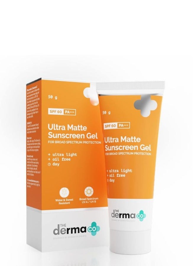 The Derma Co Ultra Matte Sunscreen Gel with SPF 60