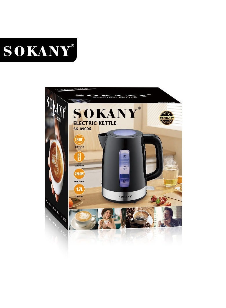 Sokany Electric Kettle 1.7 Liter - 2200 W