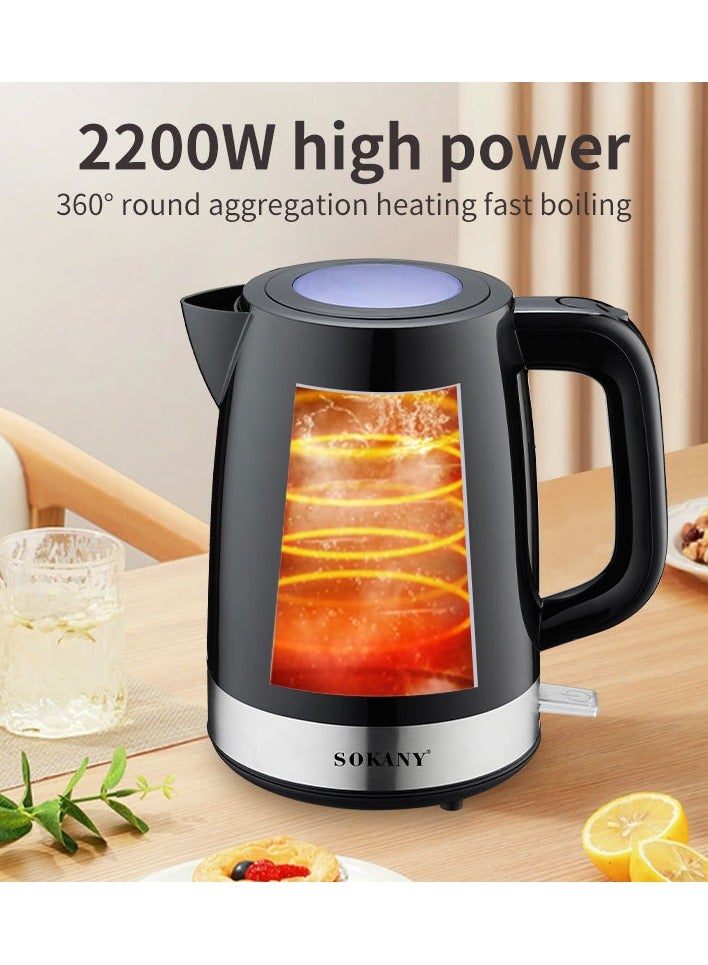 Sokany Electric Kettle 1.7 Liter - 2200 W