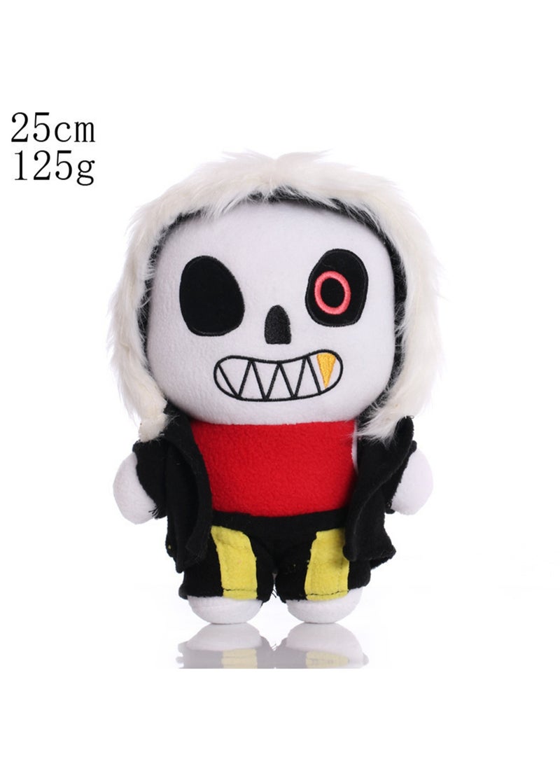 Undertale Plush Toy Game Peripheral Doll Cartoon Character Children's Birthday Gift (Winter Clothes White Skeleton)