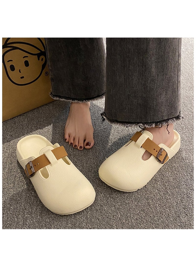 New EVA Women's Shoes Summer Outer Wear Covered Head Sandals Fashion Casual Flat Sandals Slippers