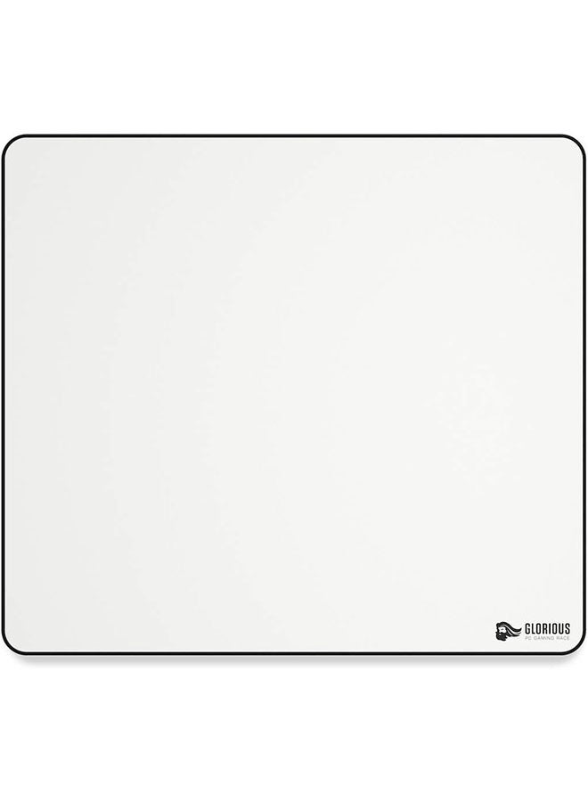 Glorious XL Heavy Gaming Mouse Mat/Pad - 5mm Thick, Stitched Edges, White Cloth Mousepad | 16