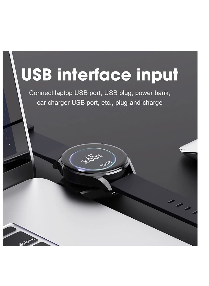 2 in 1 USB Charger for HUAWEI Watch 3, Magnetic Wireless Charging for HUAWEI Watch 3 Pro/HUAWEI Watch GT2 Pro,Travel Portable Smart Watch Charger for HUAWEI Watch 3 with USB C Charger port