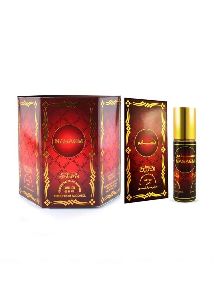 NASAEM ROLL ON OIL PERFUME 6X6ML