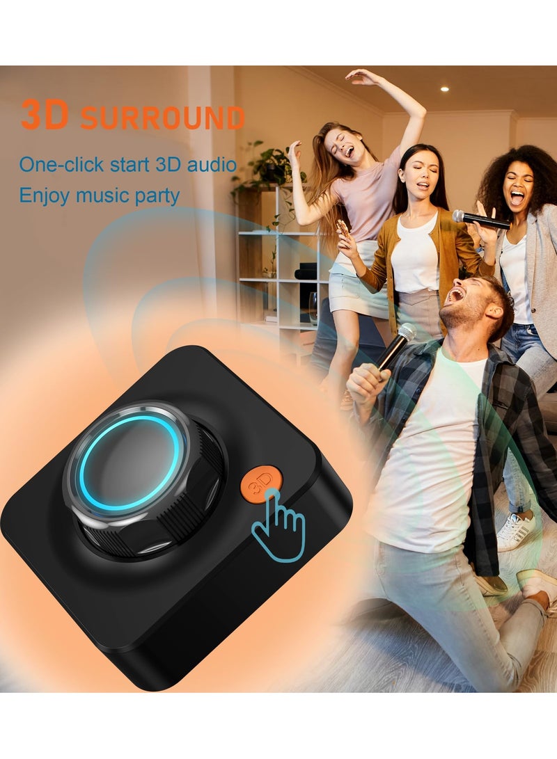 Bluetooth Audio Receiver Adapter, Bluetooth 5.1 Audio Receiver Adapter, 3D Surround Stereo Audio Receiver for Sound System/Phones/Tablets/Headphone, Low Latency Bluetooth Audio Adapter Receiver